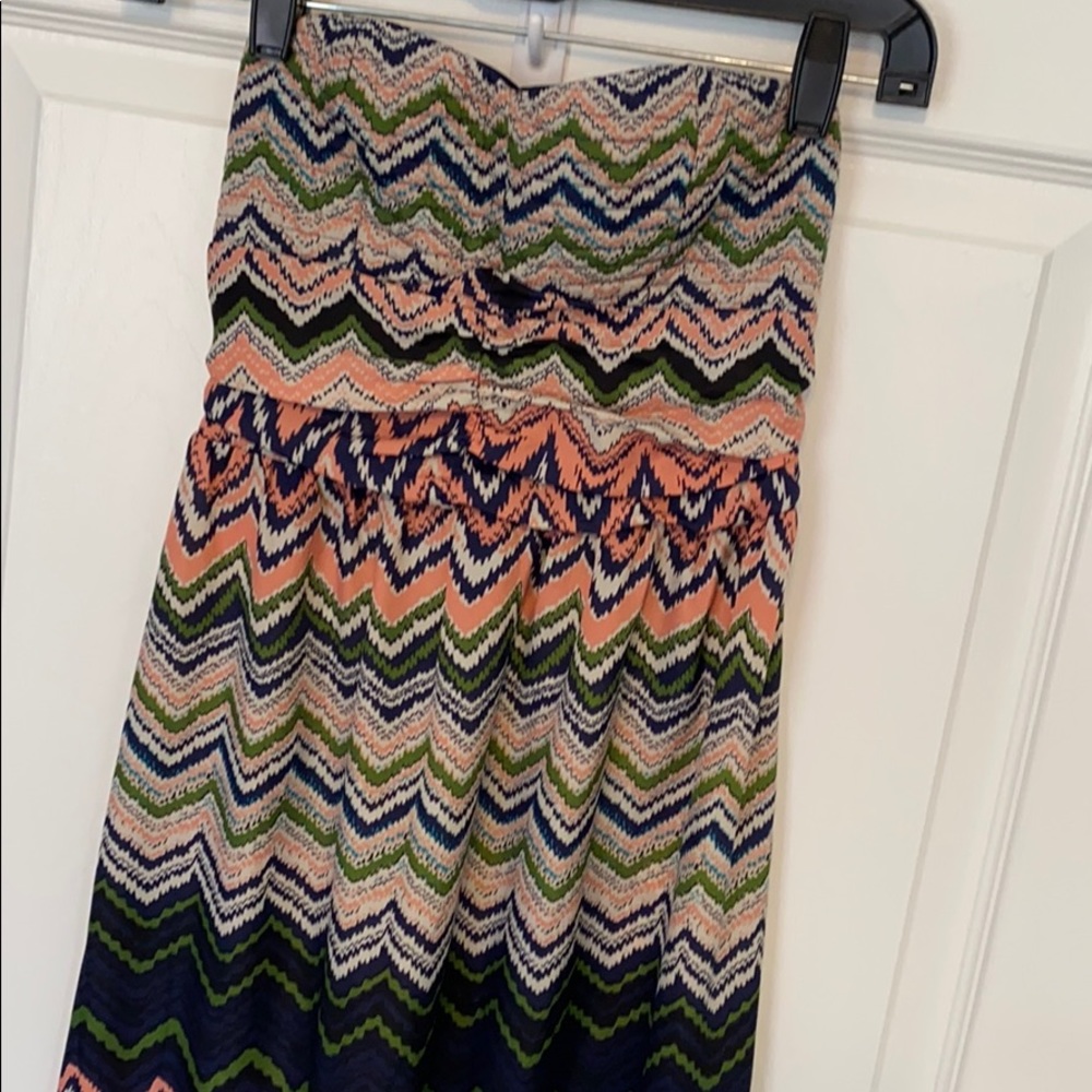 Super cute strapless sundress XS